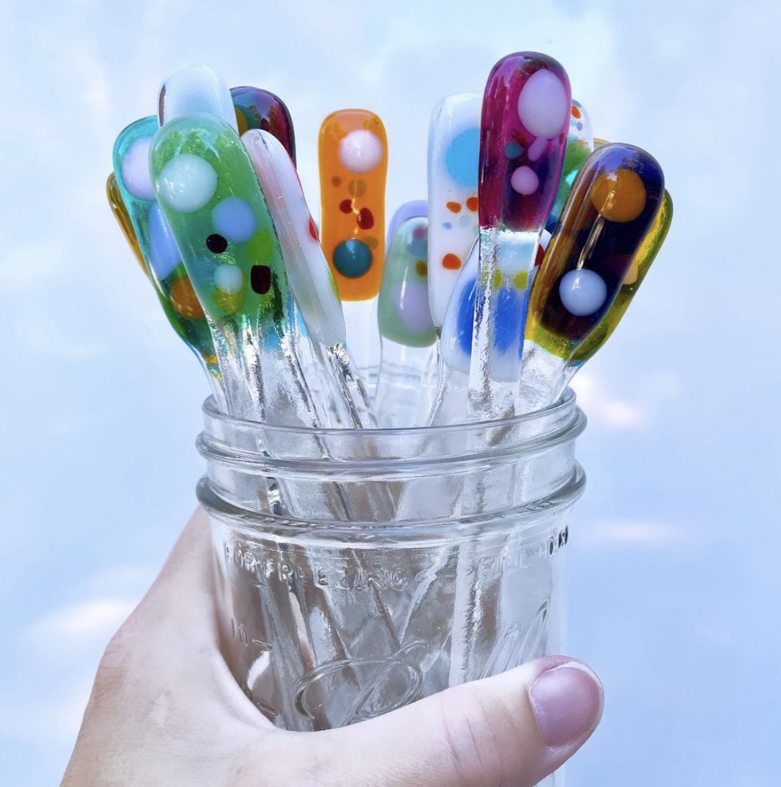 Handmade Glass Stir Stick - Image 2